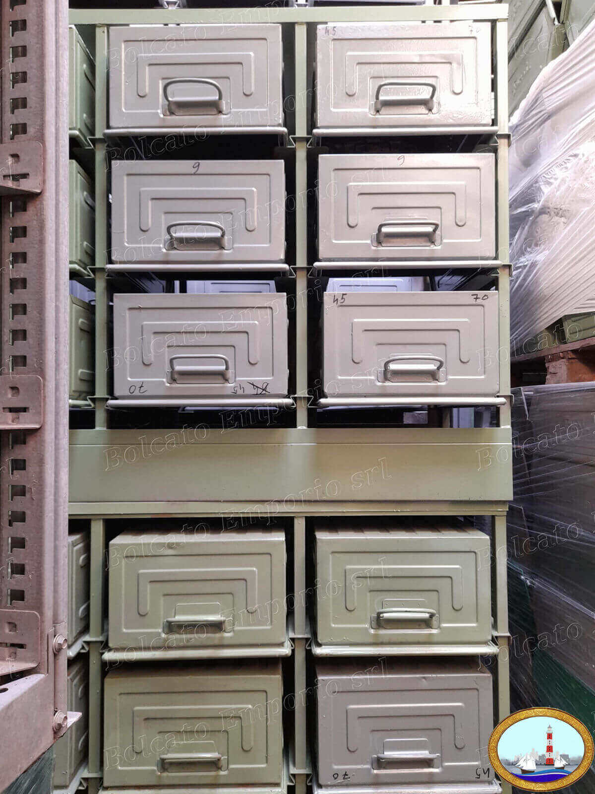 Cassette metalliche portautensili / Metal tool boxes – 45 x 70 cm.